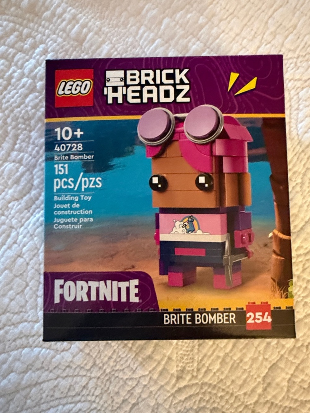 LEGO Pink and Brown BrickHeadz Fortnite Brite Bomber